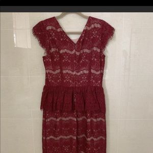 Anthropologie Maeve Elsa peplum dress size M